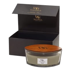 Woodwick Deluxe Gift Set Ellipse Candle Fireside - Geurkaars