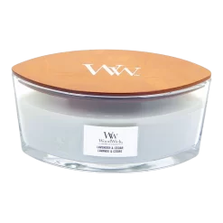 Woodwick Lavender & Cedar Ellipse Candle - Geurkaars