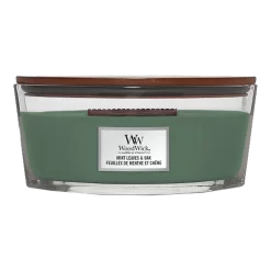 Woodwick Mint Leaves & Oak Ellipse Candle - Geurkaars