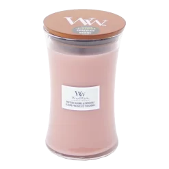 Woodwick Pressed Blooms & Patchouli Large Candle - Geurkaars