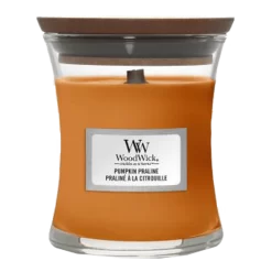 Woodwick Pumpkin Praline Mini Candle - Geurkaars