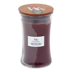 Woodwick Smoked Walnut & Maple Large Candle - Geurkaars