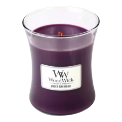 Woodwick Spiced Blackberry Medium Candle - Geurkaars