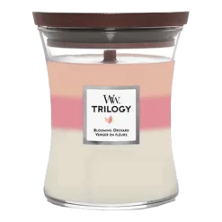Woodwick Trilogy Blooming Orchard Medium Candle - Geurkaars