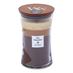Woodwick Trilogy Cafu00e9 Sweets Large Candle - Geurkaars