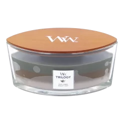 Woodwick Trilogy Cozy Cabin Ellipse Candle - Geurkaars
