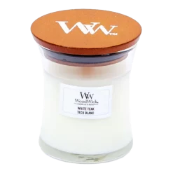 Woodwick White Teak Mini Candle - Geurkaars
